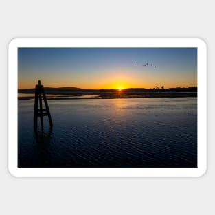 Sunset Bodega Bay Low Tide Sticker